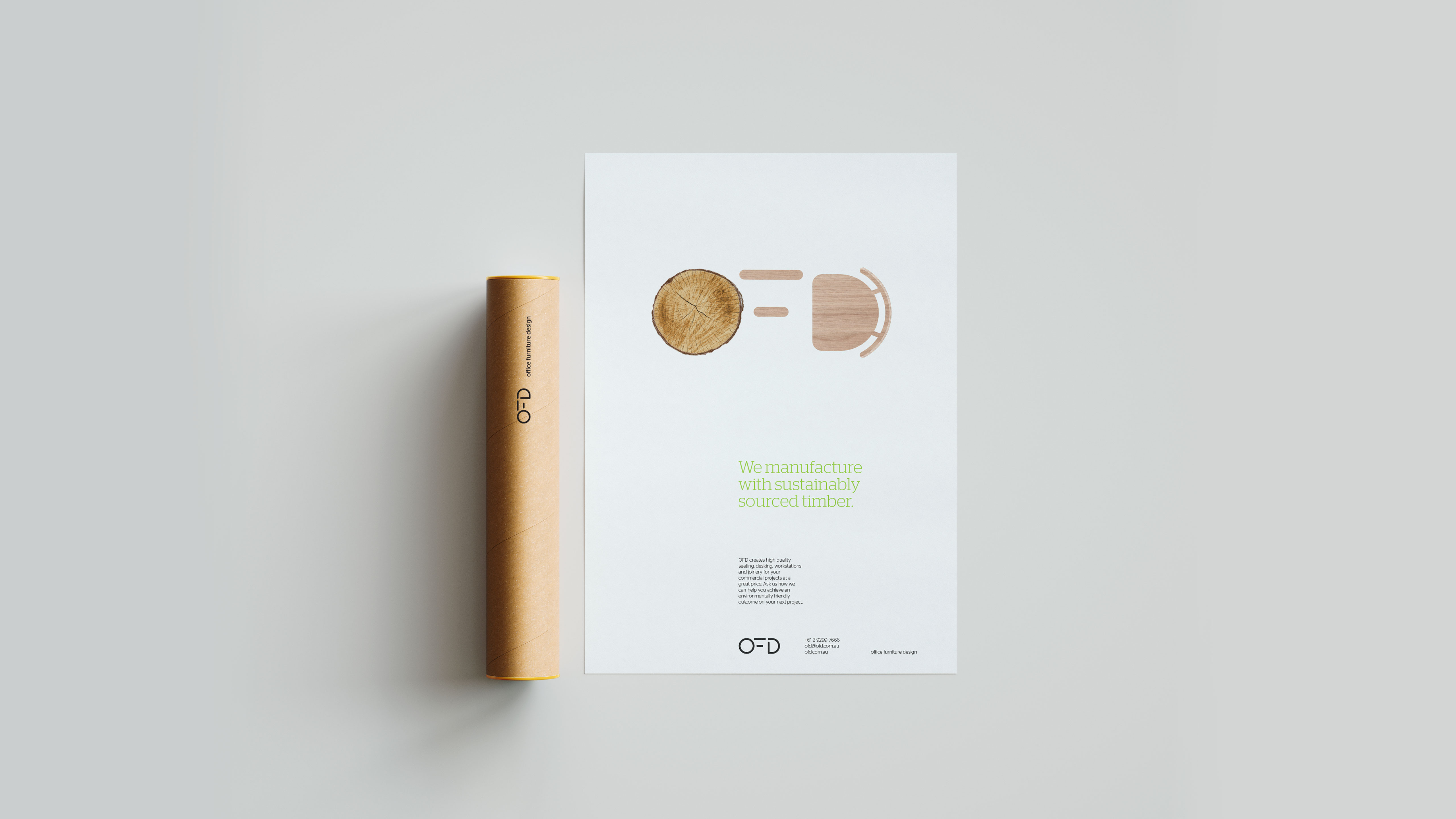 OFD poster tube office furniture design. 